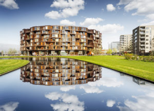 Student residence Tietgenskollegiet in district ÿrestad, Amager, Copenhagen, Denmark Student residence Tietgenskollegiet in district ÿrestad, Amager, Copenhagen, Denmark